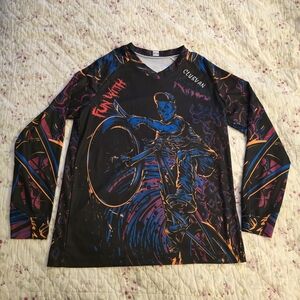 Graphic Long Sleeve Jersey - Cycling